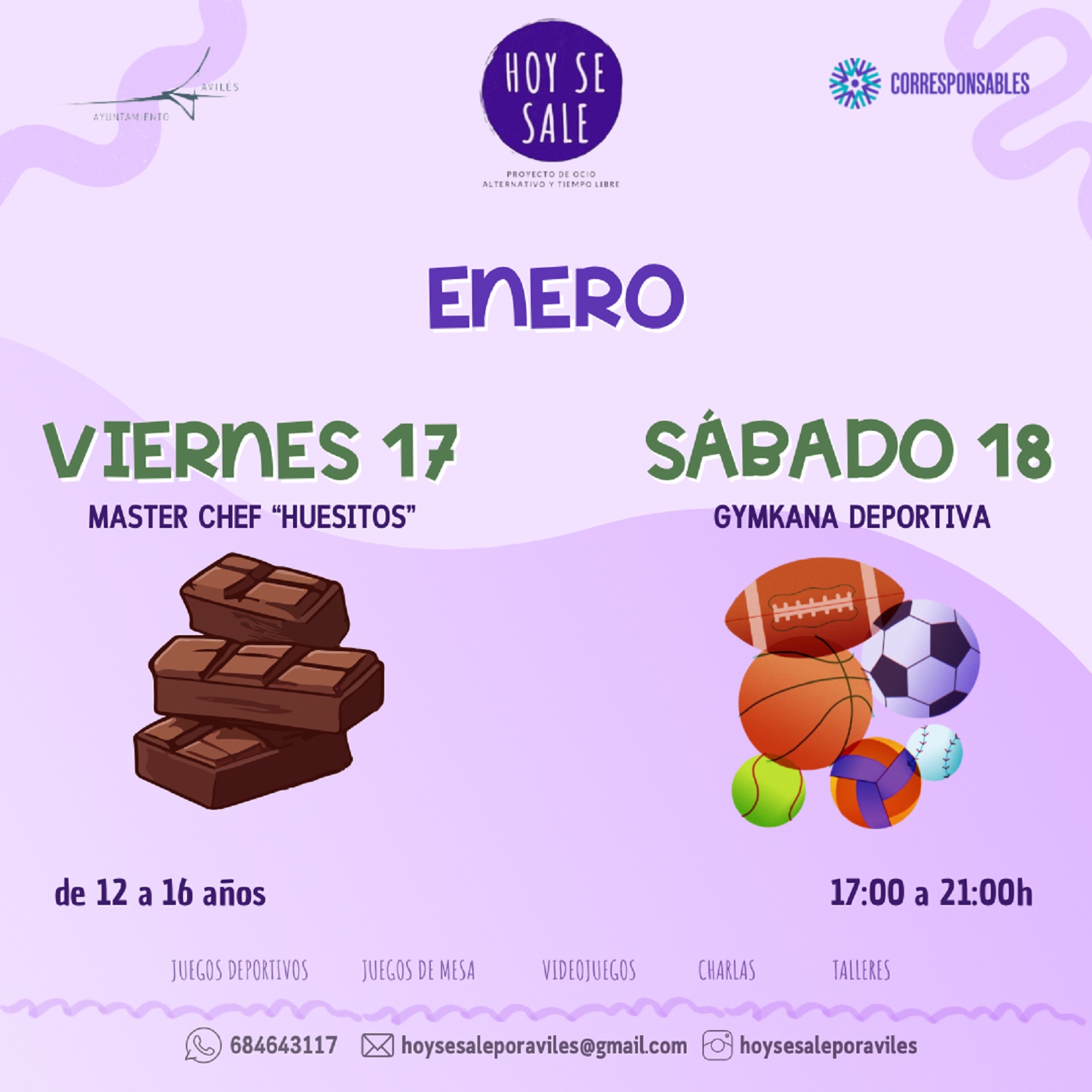 Hoy se Sale por Avilés: 17 y 18 de enero